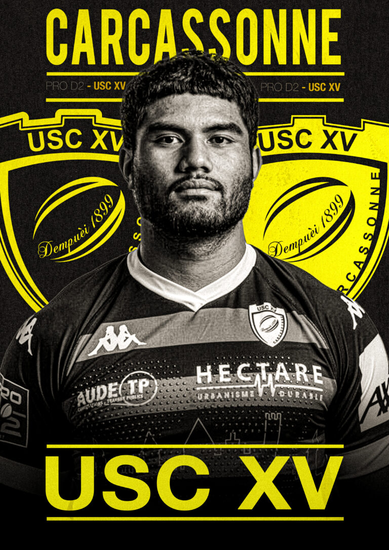 L'USC Carcassonne , équipe de rugby Carcassonnaise